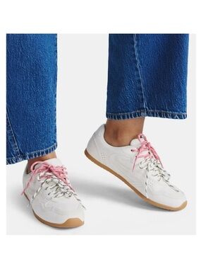 White Time and Tru Driving Sneakers Size 9.5